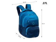 Astra ABAG Hexagon Blue Ombre študentski nahrbtnik, AB200, 502026039