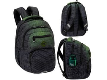 Astra ABAG Študentski nahrbtnik Hexagon Green Ombre, AB200, 502026037