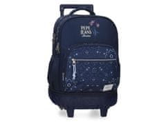 Joummabags Šolski nahrbtnik na kolesih (odstranljiv) Pepe Jeans Lenay Marine 43 cm, 6122942
