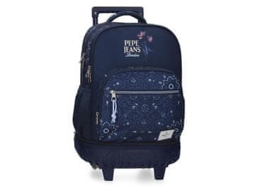 Joummabags Šolski nahrbtnik na kolesih (odstranljiv) Pepe Jeans Lenay Marine 43 cm, 6122942