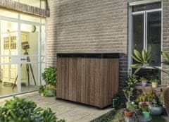 KETER Deco Horizontal Store it out vrtni zaboj, 1150 L, oreh