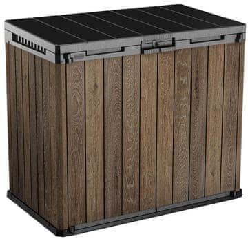 KETER Deco Horizontal Store it out vrtni zaboj, 1150 L, oreh