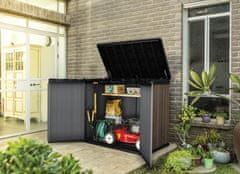 KETER Deco Horizontal Store it out vrtni zaboj, 1150 L, oreh