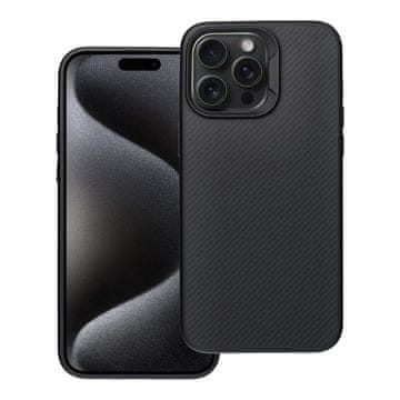 OEM Ohišje za iPhone 15 PRO MAX Carbon Elite Mag Cover, združljivo z MagSafe, črno