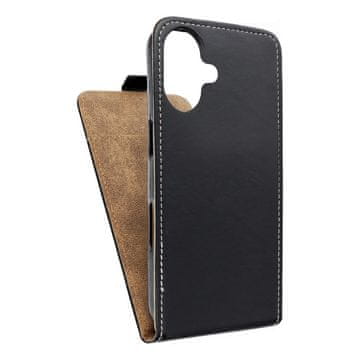 OEM Vertikalni etui SLIM FLEXI FRESH za iPhone 16, črn
