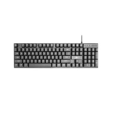 ART ART žična USB-A QWERTY tipkovnica z osvetlitvijo AK-49, črna
