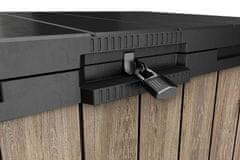 KETER Deco Horizontal Store it out vrtni zaboj, 1150 L, svetlo rjav