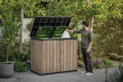 KETER Deco Horizontal Store it out vrtni zaboj, 1150 L, svetlo rjav