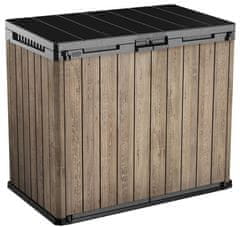 KETER Deco Horizontal Store it out vrtni zaboj, 1150 L, svetlo rjav