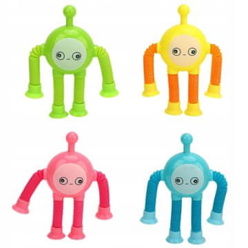 shumee MEGADIDI SENSORY ROBOT pop tube raztegljiva cev LED LUČKA
