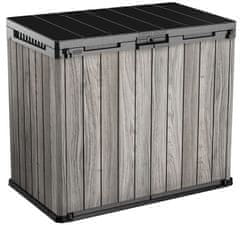 KETER Deco Horizontal Store it out vrtni zaboj, 1150 L, siv