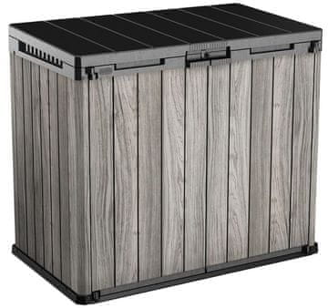 KETER Deco Horizontal Store it out vrtni zaboj, 1150 L, siv