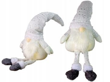 shumee BOŽIČNI ŠLJUK 45 cm, ČUDOVITO BELA, v zimski kapi