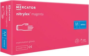 shumee Nitrilne rokavice 100 kosov 8-M Nitrylex magenta