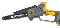 Powermat Komplet 21V akumulatorska brezkrtačna verižna žaga 20cm 2x2Ah kovček