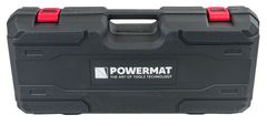 Powermat Komplet 21V akumulatorska brezkrtačna verižna žaga 20cm 2x2Ah kovček