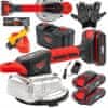 RED TECHNIC Komplet 21V aku. vib. vakuumska ročka s priseskom 150mm do 100kg 2x2Ah