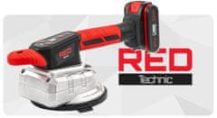 RED TECHNIC Komplet 21V aku. vib. vakuumska ročka s priseskom 150mm do 100kg 2x2Ah
