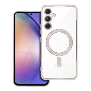 OEM Ohišje za Samsung A54 Electro Mag Cover, združljivo z MagSafe, v titanovem izvedbi