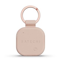 Satechi Sledilnik Satechi, združljiv z Apple Find My, v obliki ključnika iz veganske usnje ST-LKCFR v barvi desert rose