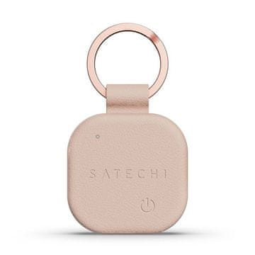 Satechi Sledilnik Satechi, združljiv z Apple Find My, v obliki ključnika iz veganske usnje ST-LKCFR v barvi desert rose