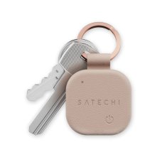 Satechi Sledilnik Satechi, združljiv z Apple Find My, v obliki ključnika iz veganske usnje ST-LKCFR v barvi desert rose