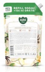 AURA AURA Care kremasto milo za roke z vonjem vanilije 1000 ml, polnilo AHS-002-003
