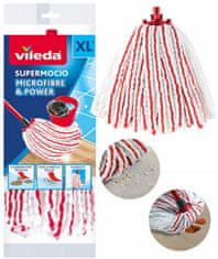 Vileda Vileda nadomestno polnilo za krpo za mop iz mikrovlaken in električnega materiala