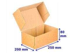 shumee Poštna škatla 250x200x80mm 3W E 380g/m2 - 20 kosov.