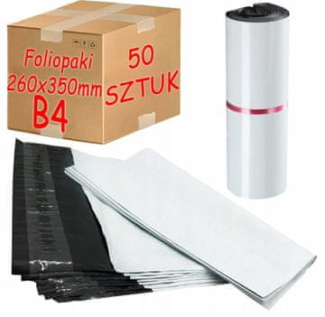 shumee Polietilenski poštni lističi Courier beli B4 260x350mm - 50 kosov.