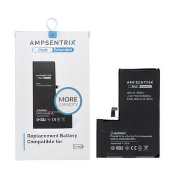 INNE AmpSentrix Basic baterija za iPhone 15 Pro Max (povečana zmogljivost 4850 mAh)
