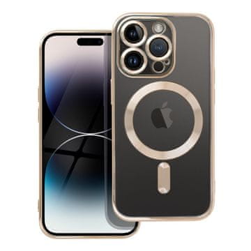 OEM Ohišje za iPhone 14 PRO Electro Mag Cover, združljivo z MagSafe, zlato