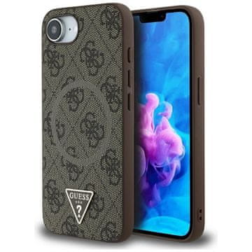 Guess GUESS ovitek za iPhone 16e (SE 4 2025), združljiv z MagSafe, GUHMPSE4P4TDPW (PU 4G RingTriangle Logo), rjav