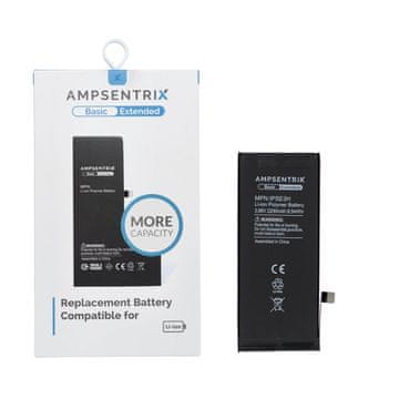 INNE AmpSentrix Basic baterija za iPhone SE 2022 (povečana zmogljivost 2200 mAh)
