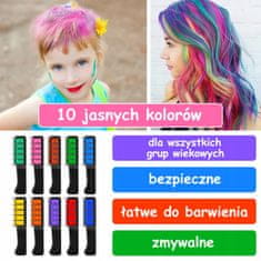 shumee 10 kosov PRALNE KREDE za barvanje las VARNOSTNI GLAVNIKI ZA BARVANJE LAS