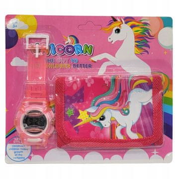 shumee Komplet denarnic SAMOROG ELEKTRONSKA URA ROZA denarnica