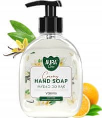 AURA AURA Care kremasto milo za roke z vonjem vanilije 300 ml z dozirnikom AHS-001-003
