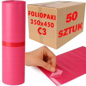 shumee Roza kurirski polietilenski poštni predalčki C3 350x450mm - 50 kosov.