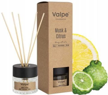 shumee VALPE Difuzor dišave mošus-citrus s palčkami 50 ml dz50-328