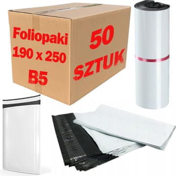 shumee Polietilenski poštni lističi Courier beli B5 190x250mm - 50 kosov.