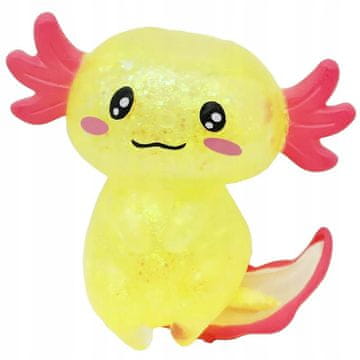 shumee BLEŠČIČAST antistresni SENZORNI STISKALNIK srčkan nasmejan AXOLOTL