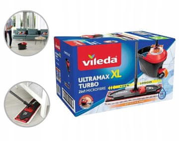 Vileda Vileda Ultramax TURBO XL vrtljiva krpa za čiščenje