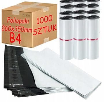 Polietilenski poštni lističi Courier beli B4 260x350mm - 1000 kosov.