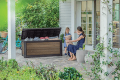 KETER Signature Horizontal shranjevalna škatla, 630 L, oreh