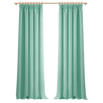 Nikcorp Zatemnitvene zavese MRTREES 2 kom 140x245 cm zelena mint poliester 220 g/m² mat obojestranski 75–85% zatemnitve za dnevno sobo spalnico otroško sobo
