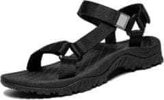 Nikcorp Športni sandali OutPro Ženske model: turizem outdoor vodni športi protizdrsni črne, velcro trakovi, hitro sušeč poliester, pena MD blaženje, TPR podplat, vodoodporni, raz. 42