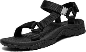 Nikcorp Športni sandali OutPro Ženske model: turizem outdoor vodni športi protizdrsni črne, velcro trakovi, hitro sušeč poliester, pena MD blaženje, TPR podplat, vodoodporni, raz. 42