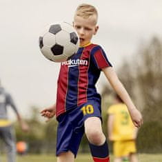 Nikcorp Nogometni komplet Pardofelis Messi 10 za juniorja 130-140 cm črna: majica hlačke nogavice ščitniki tehnični poliester dihalna tkanina za trening in tek