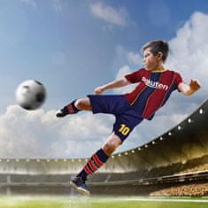 Nikcorp Nogometni komplet Pardofelis Messi 10 za juniorja 130-140 cm črna: majica hlačke nogavice ščitniki tehnični poliester dihalna tkanina za trening in tek