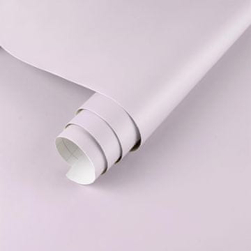 Nikcorp Samolepilna stenska tapeta ReWallpaper vijolična PVC obloga 40 cm x 7 m mat, vinilna folija za pohištvo omare stene, vodoodporna pralna